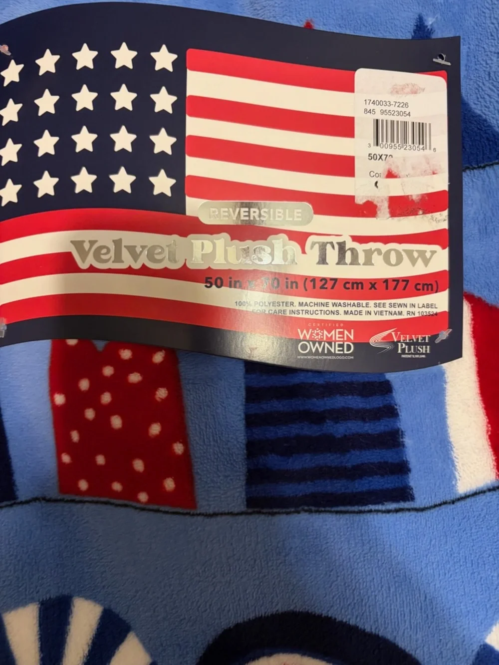 Velvet plush throw cozy fleece